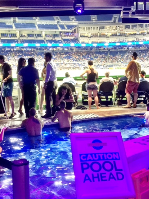 Opening Night at Marlins Park Pool — a Twitter Collection